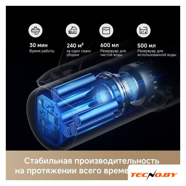 Вертикальный моющий пылесос Trouver Wet and Dry Vacuum K30 HMH14A (евровилка) - Изображение №9 — Интернет-Магазин TECNO.BY