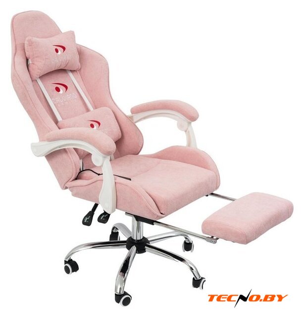 Игровое (геймерское) кресло Calviano Amarone (pink plush) - Изображение №1 — Интернет-Магазин TECNO.BY