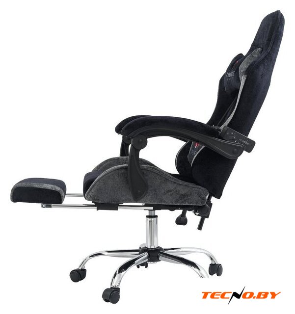 Игровое (геймерское) кресло Calviano Amarone (black-grey plush) - Изображение №5 — Интернет-Магазин TECNO.BY