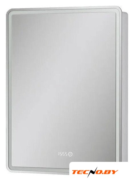  EQUIL Шкаф с зеркалом Nice LED 60 с часами (правый) - Изображение №2 — Интернет-Магазин TECNO.BY