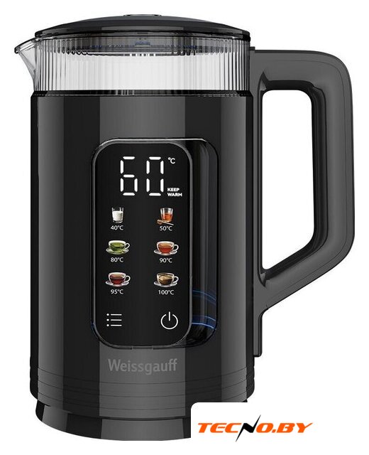 Электрический чайник Weissgauff WK 1520 Db Touch BodyCool - Изображение №1 — Интернет-Магазин TECNO.BY
