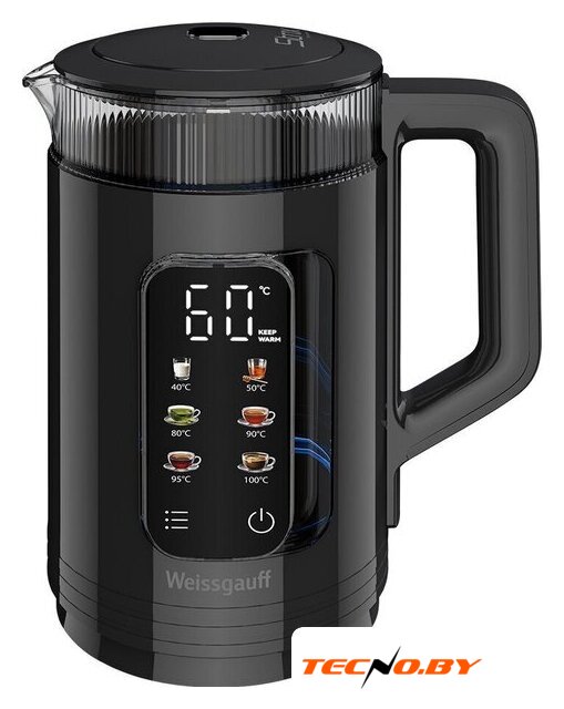 Электрический чайник Weissgauff WK 1520 Db Touch BodyCool - Изображение №2 — Интернет-Магазин TECNO.BY