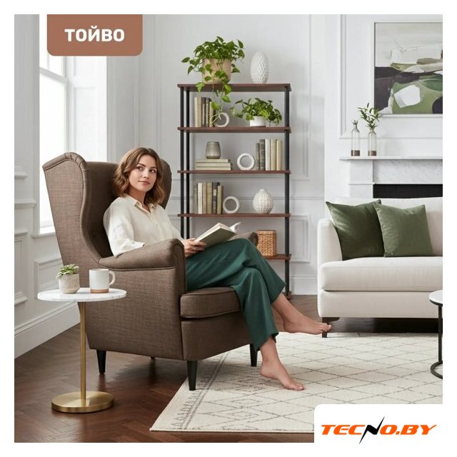 Интерьерное кресло Mio Tesoro Тойво (malmo 28 brown) - Изображение №4 — Интернет-Магазин TECNO.BY