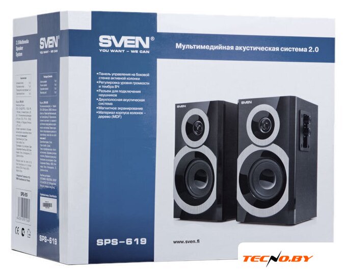 Акустика SVEN SPS-619 - Изображение №4 — Интернет-Магазин TECNO.BY