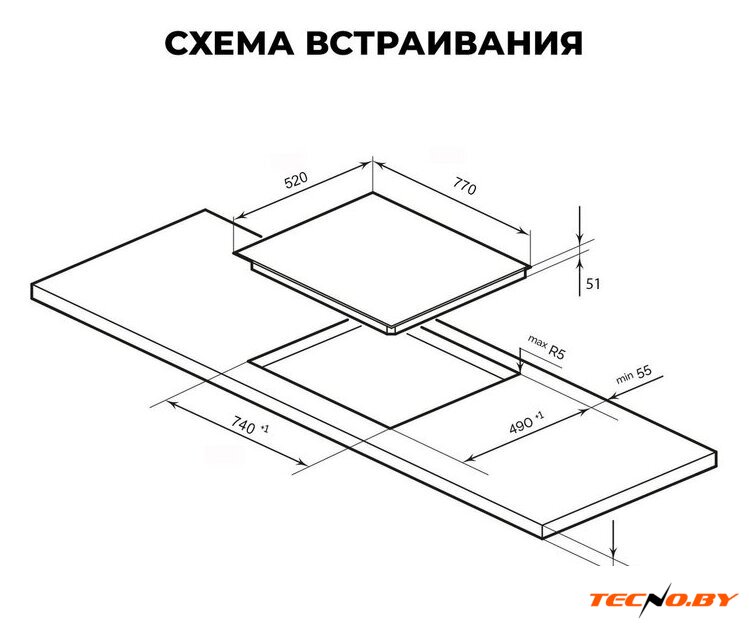 Варочная панель LEX EVH 772A BL - Изображение №3 — Интернет-Магазин TECNO.BY