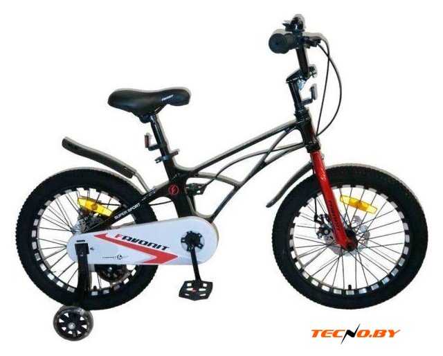 Детский велосипед Favorit Super Sport SSP-16BK (черный) - Изображение №1 — Интернет-Магазин TECNO.BY