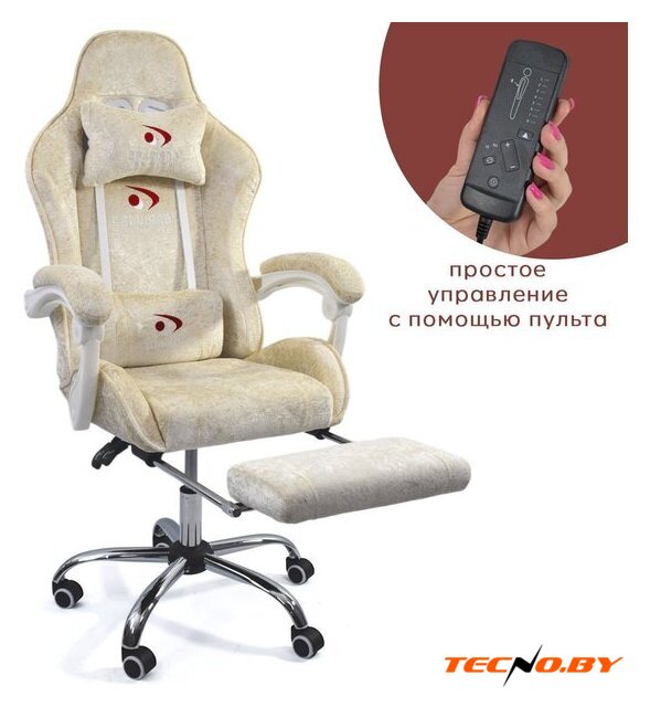 Игровое (геймерское) кресло Calviano Amarone (beige plush) - Изображение №1 — Интернет-Магазин TECNO.BY