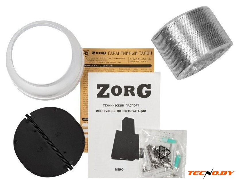 Кухонная вытяжка ZorG Nero 1260 60 S (черный) - Изображение №7 — Интернет-Магазин TECNO.BY