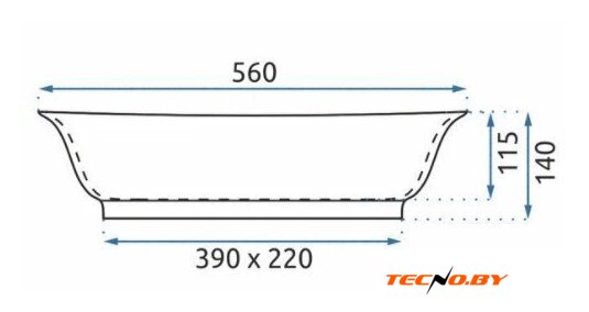 Умывальник Rea Roma U5600 - Изображение №7 — Интернет-Магазин TECNO.BY