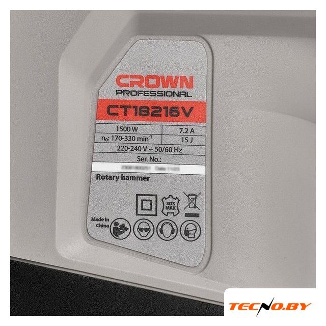 Перфоратор Crown CT18216V BMC - Изображение №8 — Интернет-Магазин TECNO.BY