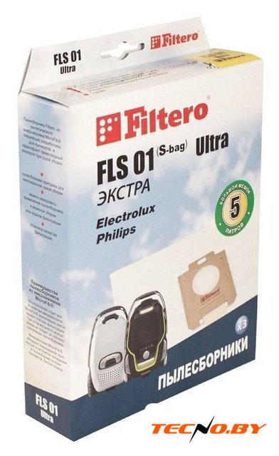 Комплект одноразовых мешков Filtero FLS 01 Ultra ЭКСТРА S-bag - Изображение №1 — Интернет-Магазин TECNO.BY