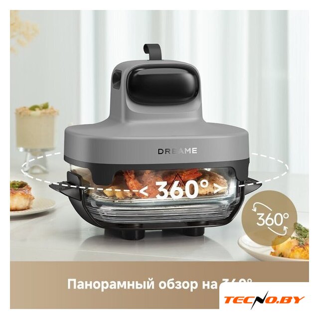 Аэрогриль (аэрофритюрница) Dreame Air Fryer PT60 (серый) - Изображение №19 — Интернет-Магазин TECNO.BY