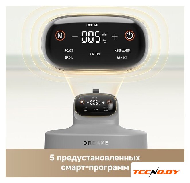 Аэрогриль (аэрофритюрница) Dreame Air Fryer PT60 (серый) - Изображение №13 — Интернет-Магазин TECNO.BY