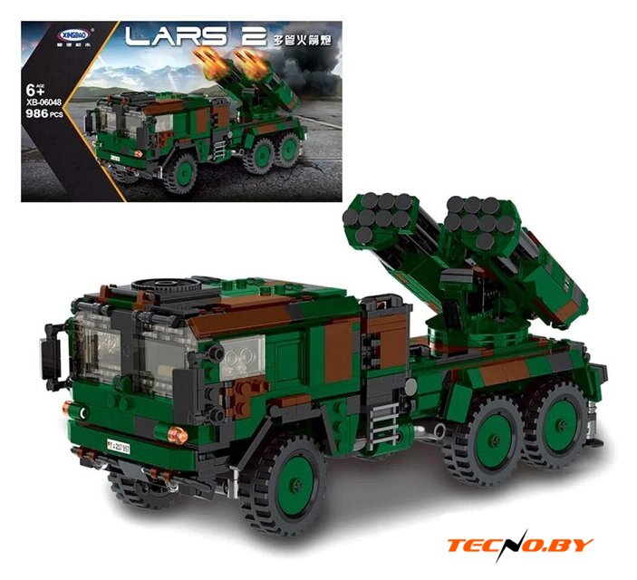 Конструктор XingBao Немецкая самоходная РСЗО LARS-2 XB-06048 - Изображение №3 — Интернет-Магазин TECNO.BY