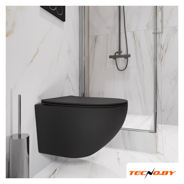 Унитаз подвесной Lauter Sulzdorf + GROHE Solido 38811KF0 + панель GROHE 37131000 (черный с микролифтом) - Изображение №12 — Интернет-Магазин TECNO.BY