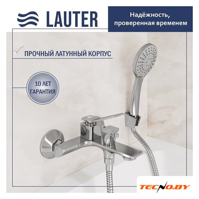 Смеситель Lauter Allure 21CK6618C с лейкой Living Daisy 21S10167 - Изображение №1 — Интернет-Магазин TECNO.BY