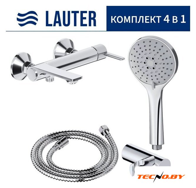 Смеситель Lauter Velvet 21СК6696С с лейкой Relexa Daisy 21S10167 - Изображение №1 — Интернет-Магазин TECNO.BY
