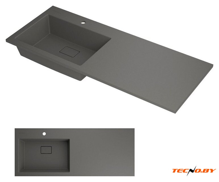 Умывальник Roxen Faber 110L 30010110L-DG (серый) - Изображение №2 — Интернет-Магазин TECNO.BY