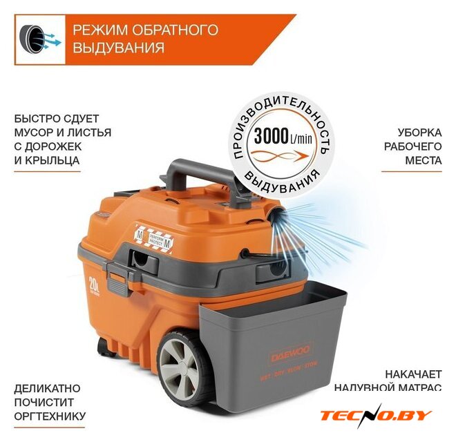 Пылесос Daewoo Power DAVC 2000 Home - Изображение №10 — Интернет-Магазин TECNO.BY