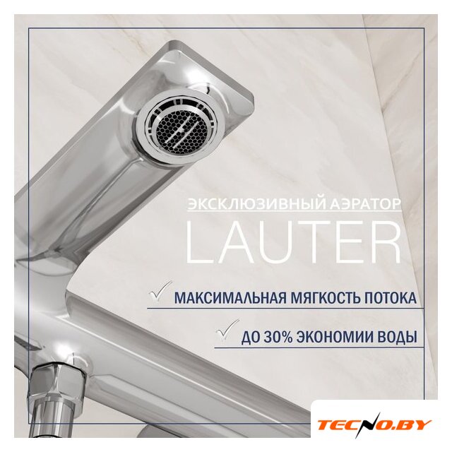 Смеситель Lauter Velvet 21СК6696С с лейкой Relexa Lily 21S10048 - Изображение №4 — Интернет-Магазин TECNO.BY