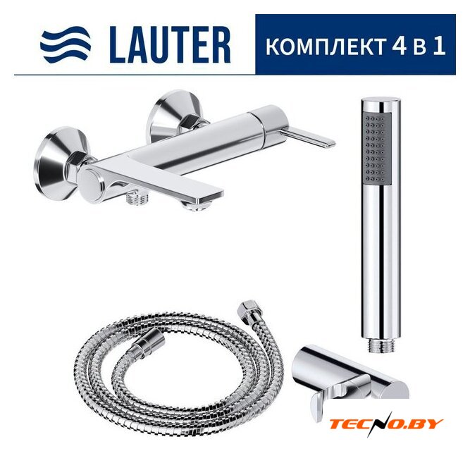 Смеситель Lauter Velvet 21СК6696С с лейкой Relexa Lily 21S10048 - Изображение №1 — Интернет-Магазин TECNO.BY