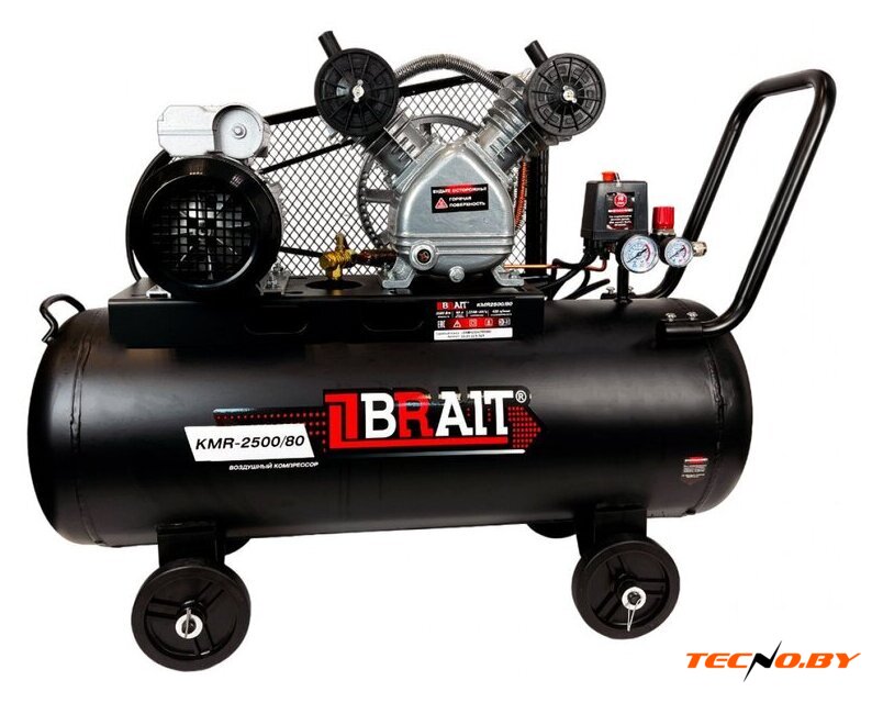 Компрессор Brait KMR-2500/80 - Изображение №1 — Интернет-Магазин TECNO.BY