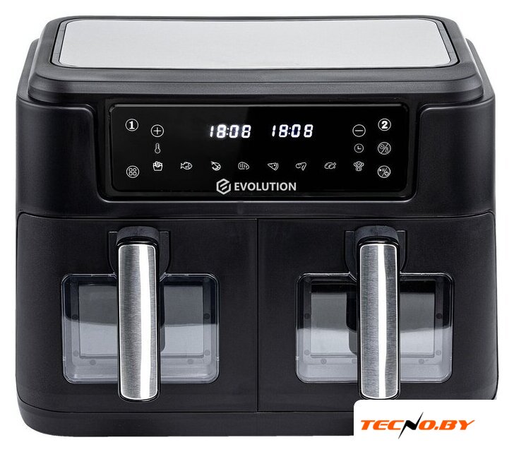 Аэрогриль (аэрофритюрница) Evolution AIRO 10100W Dual - Изображение №1 — Интернет-Магазин TECNO.BY