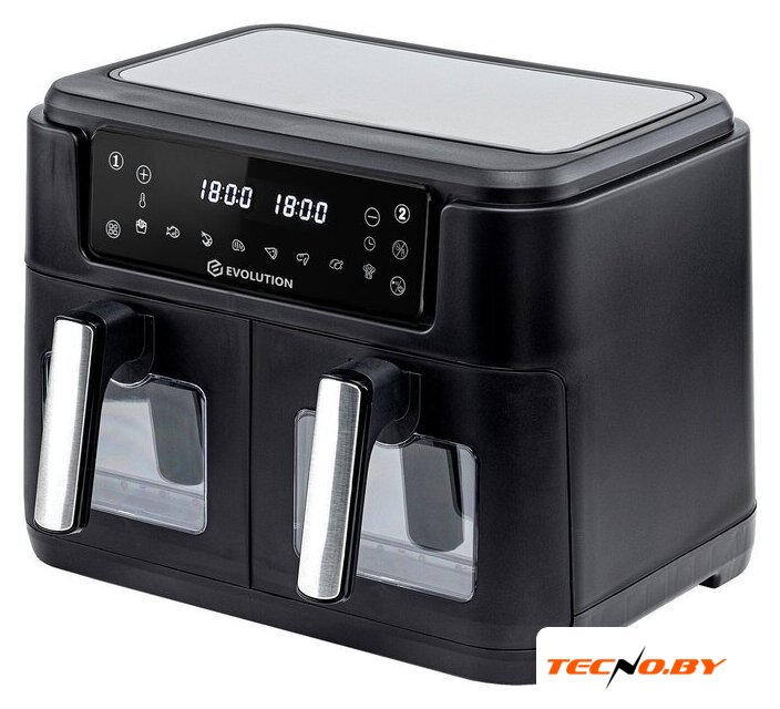 Аэрогриль (аэрофритюрница) Evolution AIRO 10100W Dual - Изображение №11 — Интернет-Магазин TECNO.BY