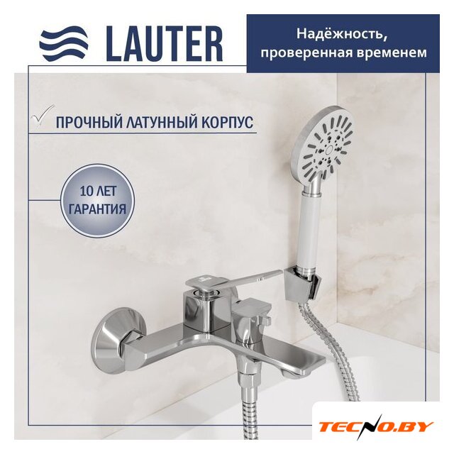 Смеситель Lauter Allure 21CK6618C с лейкой Living Nevada 21S10146 - Изображение №1 — Интернет-Магазин TECNO.BY