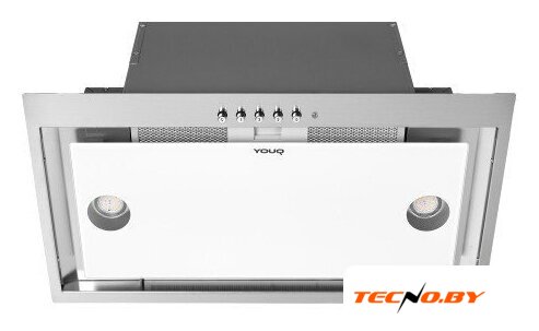 Кухонная вытяжка YOUQ Nami 1150 P 53 WH/IX (белый) - Изображение №5 — Интернет-Магазин TECNO.BY