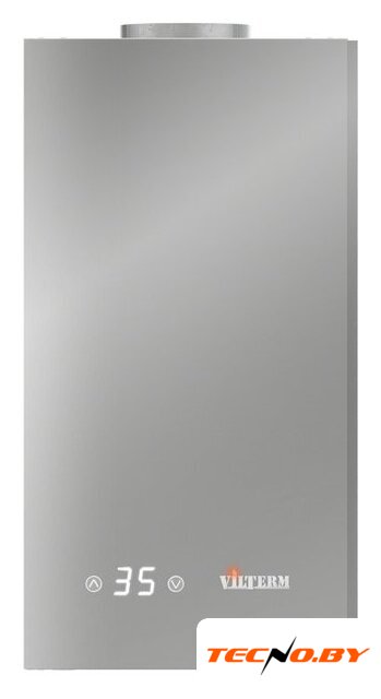 Газовая колонка VilTerm E11 Glass серебро - Изображение №1 — Интернет-Магазин TECNO.BY