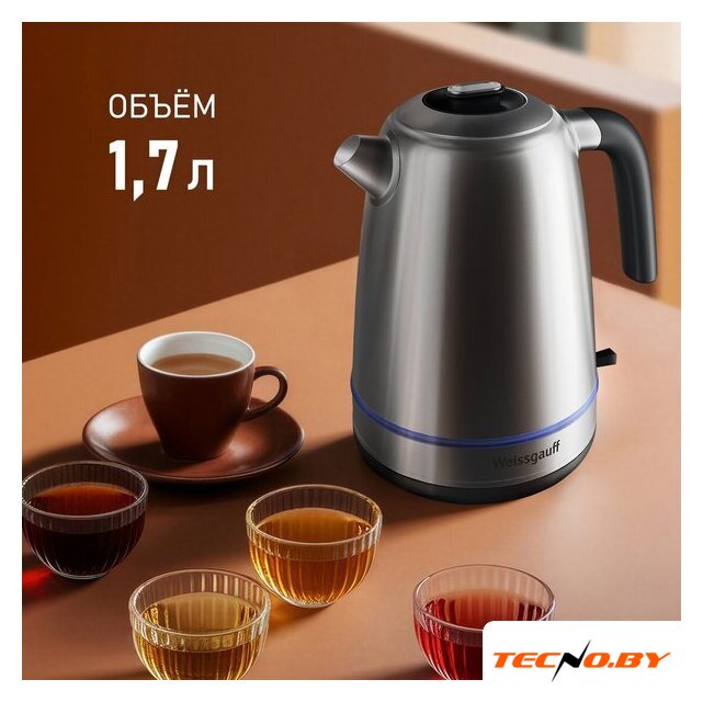 Электрический чайник Weissgauff WK 1730 Inox - Изображение №6 — Интернет-Магазин TECNO.BY