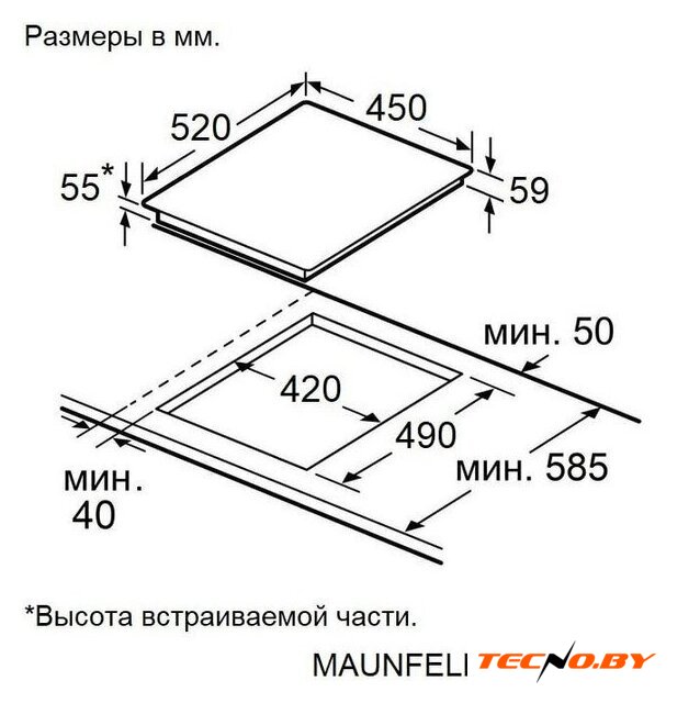 Варочная панель MAUNFELD AVI4535SBK - Изображение №10 — Интернет-Магазин TECNO.BY