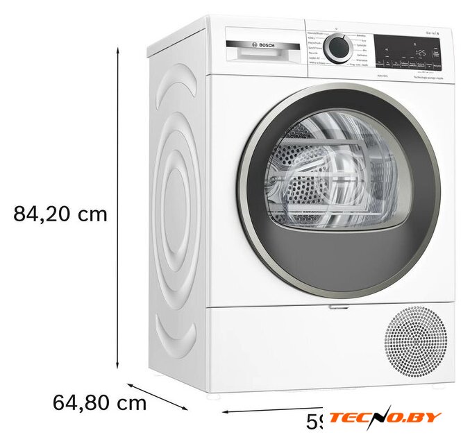 Сушильная машина Bosch Serie 6 WQG1417EPL - Изображение №6 — Интернет-Магазин TECNO.BY
