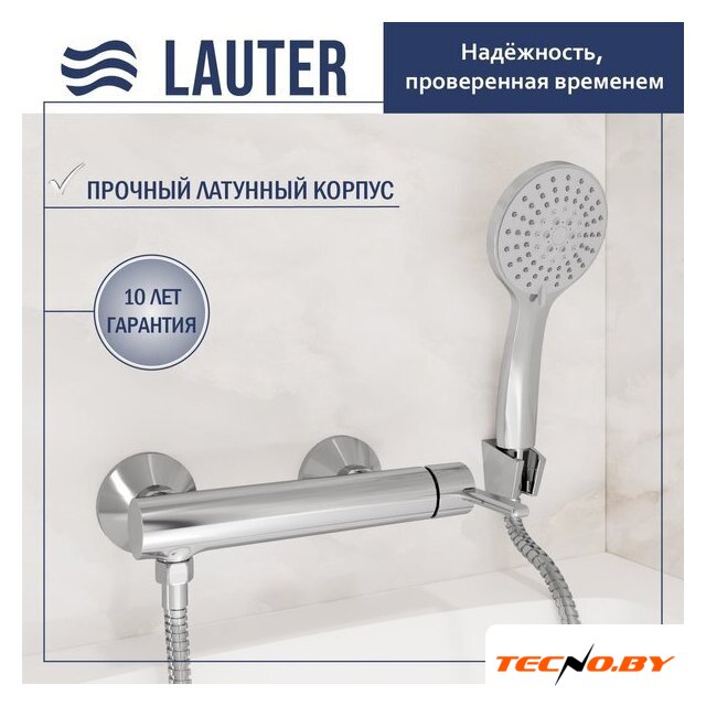 Смеситель Lauter Velvet 21СК9696С с лейкой Living Daisy 21S10167 - Изображение №1 — Интернет-Магазин TECNO.BY