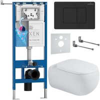 Roxen Titan в комплекте с инсталляцией StounFix Dual Fresh 6 в 1 967228 (кнопка: черная)