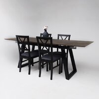 ОКА Сангай 136-196x80x75 (дуб галифакс/черный) Image #7