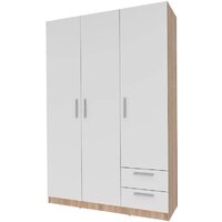 Stolline Илга 3-х дверный с ящиками СТЛ.415.01 (дуб сонома/белый)