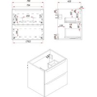 ЗОВ Тумба под умывальник Дион 80 D80LHO0M9003MKV5-LDSPW (белый матовый/дуб) Image #17