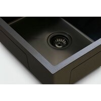 Кухонная мойка Blantek LS-5848SNB Snake texture black - Превью изображения №3 — Интернет-Магазин TECNO.BY