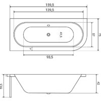 Lauter Bliss 160х75 L 21201061L (с ножками и черным подголовником) Image #35