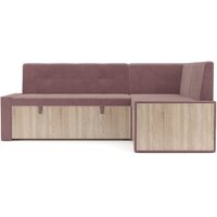 Мебель-АРС Таллин 211x83x141 (велюр пудра НВ-178 18) Image #2