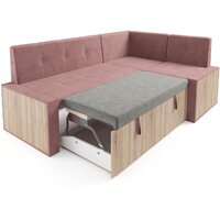 Мебель-АРС Таллин 211x83x141 (велюр пудра НВ-178 18) Image #4