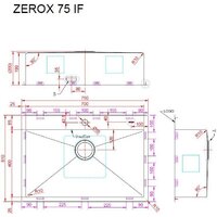 Кухонная мойка ZorG Zerox 75 IF Steel - Превью изображения №4 — Интернет-Магазин TECNO.BY