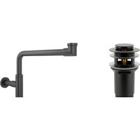 Wellsee Drainage System 182125001 (сифон, донный клапан, матовый черный)