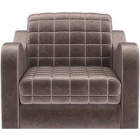 Мебель-АРС Барон №4 (бархат, серо-шоколадный Star Velvet 60 Coffee) Image #2