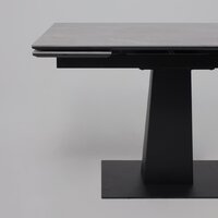 Lepremo AV 2119 МДФ+керамика раздвижной 1200-1800x800 (серый матовый Larka Grey/черный) Image #10