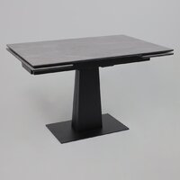 Lepremo AV 2119 МДФ+керамика раздвижной 1200-1800x800 (серый матовый Larka Grey/черный) Image #2