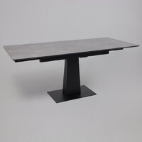 Lepremo AV 2119 МДФ+керамика раздвижной 1200-1800x800 (серый матовый Larka Grey/черный) Image #8