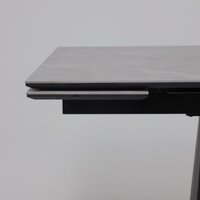 Lepremo AV 2119 МДФ+керамика раздвижной 1200-1800x800 (серый матовый Larka Grey/черный) Image #11